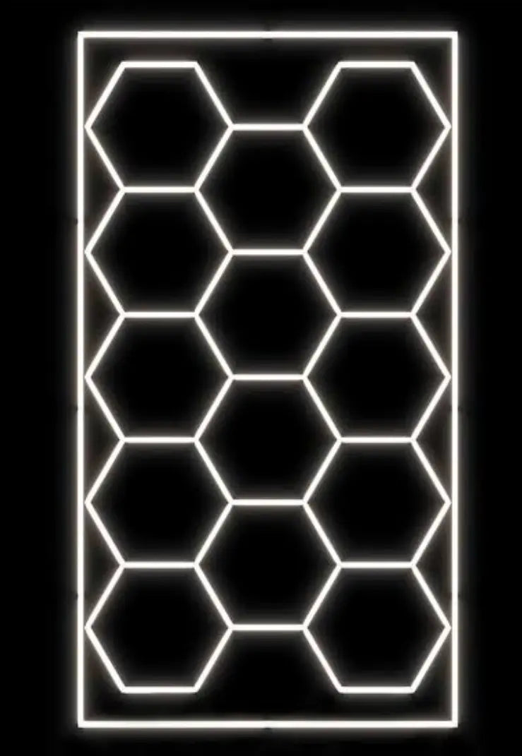 Hexagon LED Lighting Kit – 14 Hex Shapes (456W, 54,720lm) – Border Included