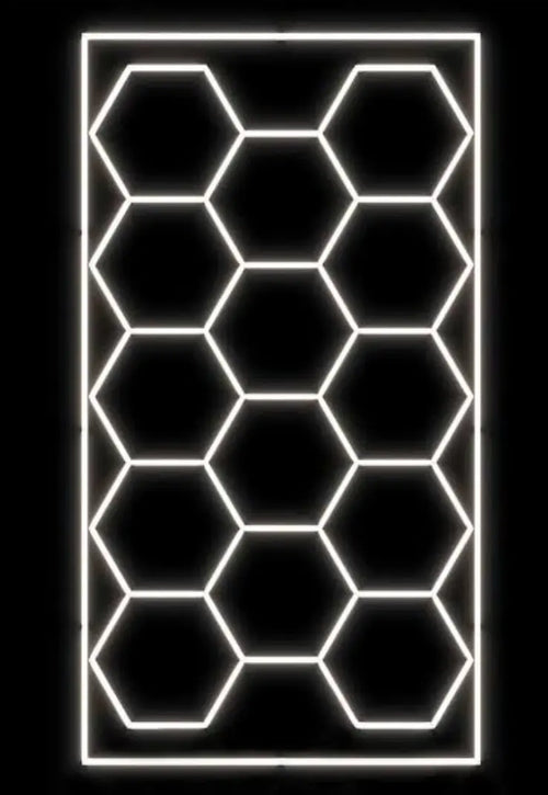 Hexagon LED Lighting Kit – 14 Hex Shapes (456W, 54,720lm) – Border Included