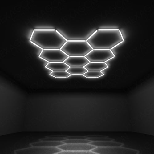 Hexagon LED Lighting Kit – 11 Hex Shapes (456W, 54,720lm)