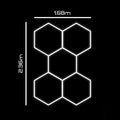 Hexagon LED Lighting Kit – 5 Hex Shapes (456W, 54,720lm)
