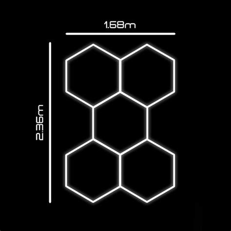 Hexagon LED Lighting Kit – 5 Hex Shapes (456W, 54,720lm)