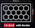 Hexagon LED Lighting Kit – 14 Hex Shapes (456W, 54,720lm) – Border Included