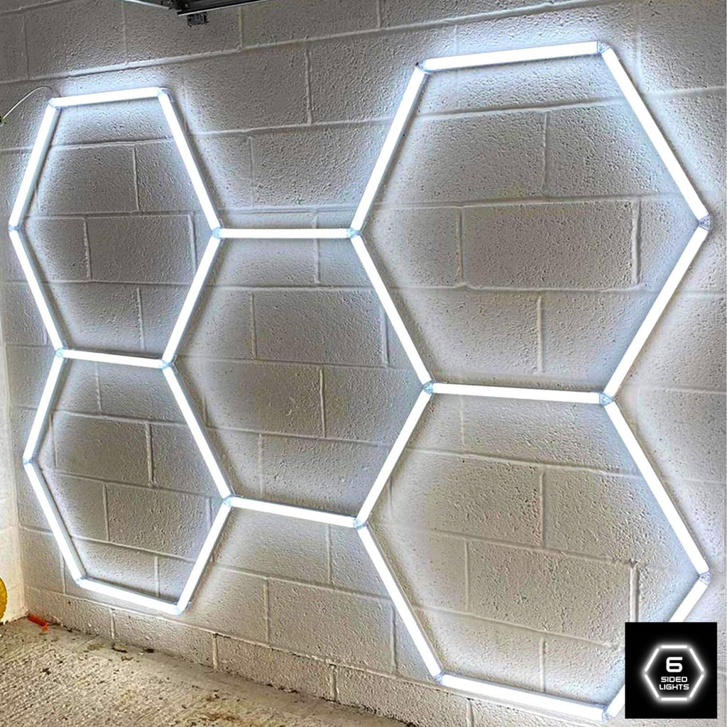 Hexagon LED Lighting Kit – 5 Hex Shapes (456W, 54,720lm)
