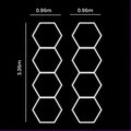 Hexagon LED Lighting Kit – 8 Hex Shapes (456W, 54,720lm)